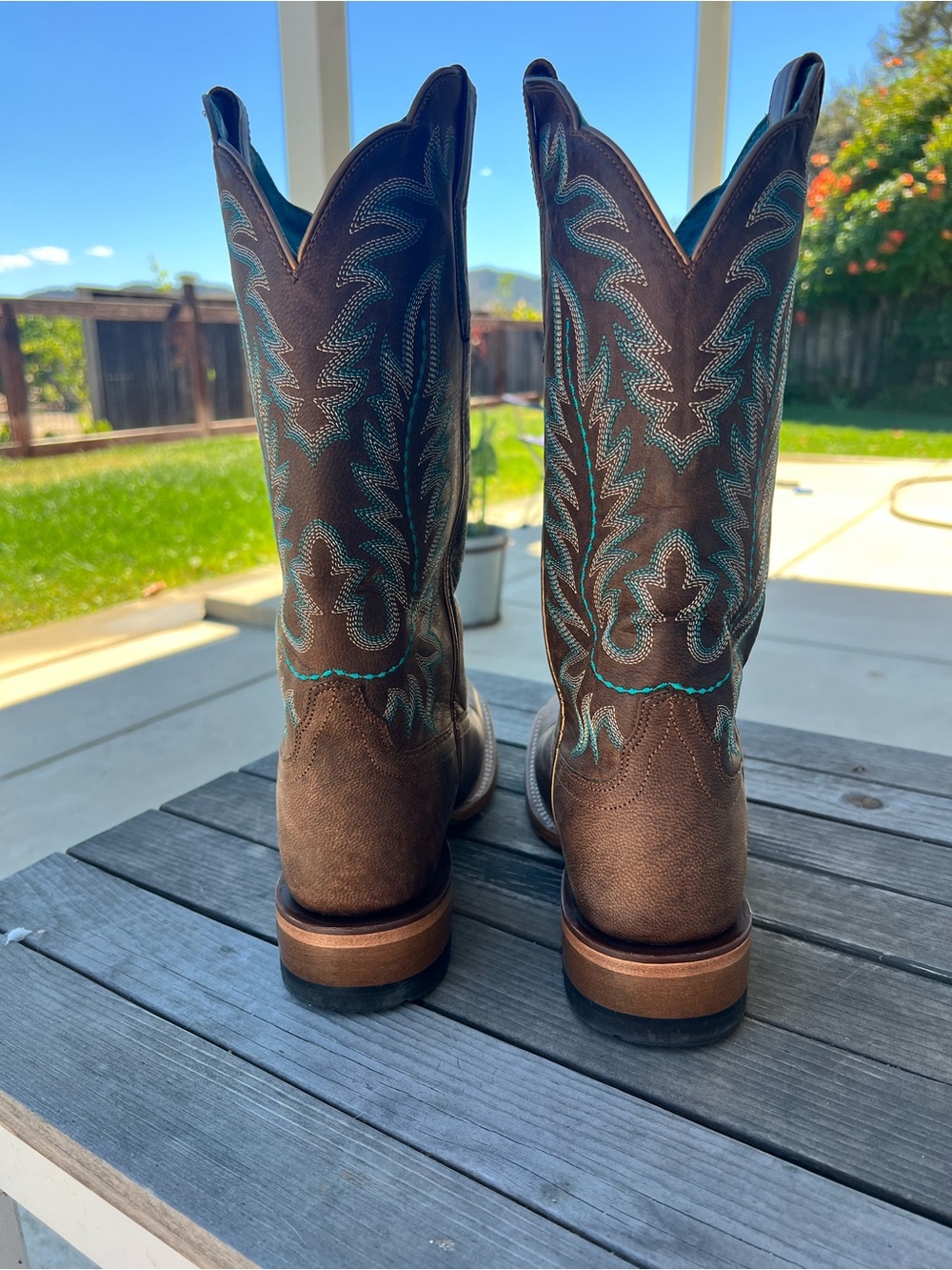 Ariat Frontier Tilly Wide Square Toe Western Boot - Picture 5 of 11